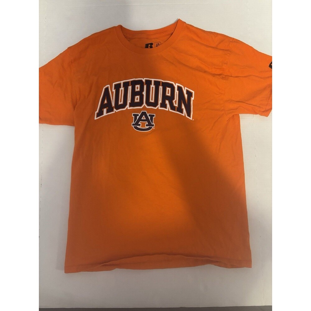 Russell Athletic Auburn Tigers Orange Short Sleeve T-Shirt Shirt Size L